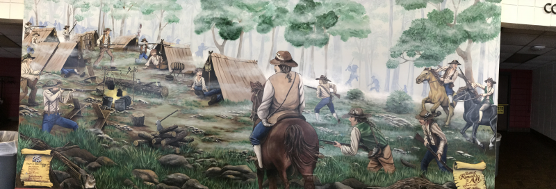Battle of Ramsours Mill mural