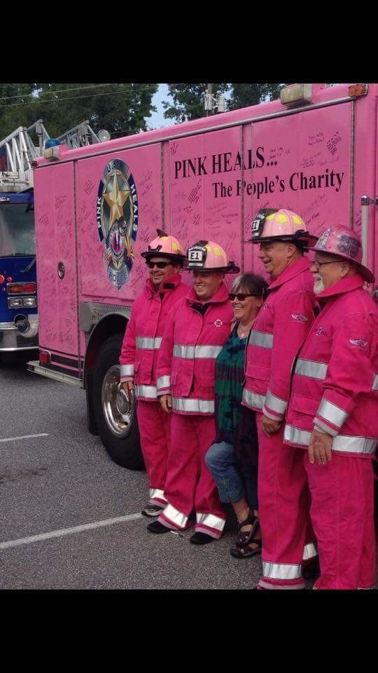 Pink Heals firemen